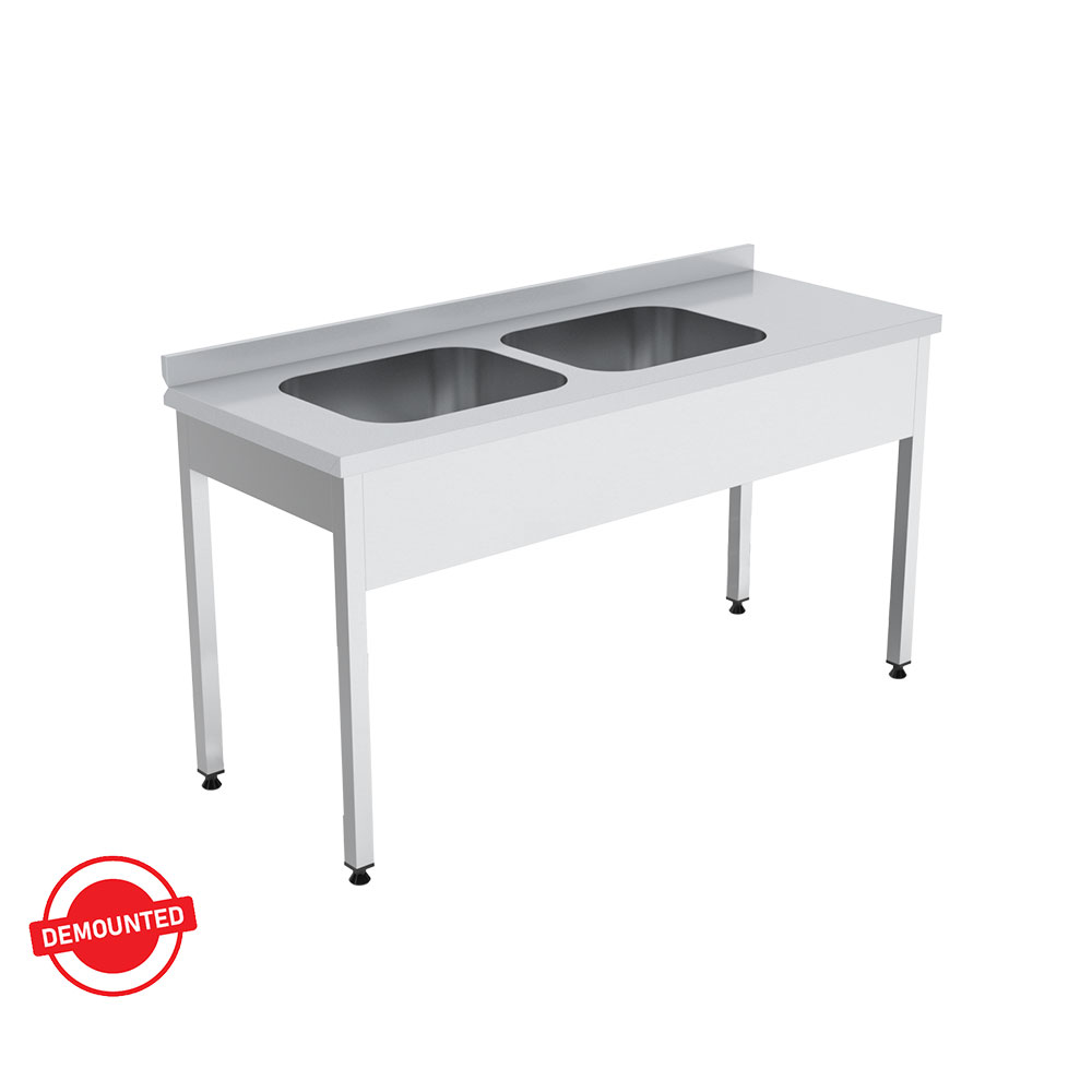 Work Tables with 2 Sinks (Demounted)