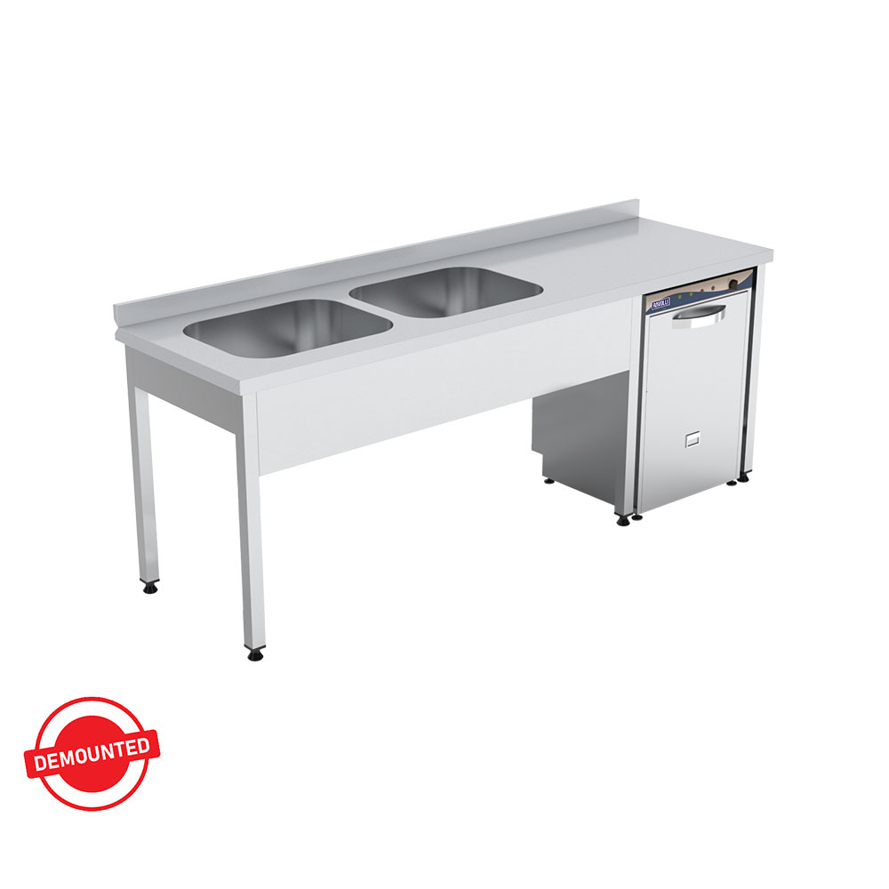 Work Tables with 2 Sinks DW (Demounted)