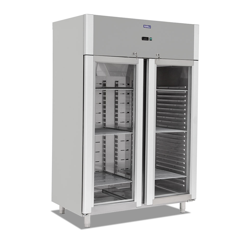 Upright Refrigerators with Glass Double Door (Fan Cooling)