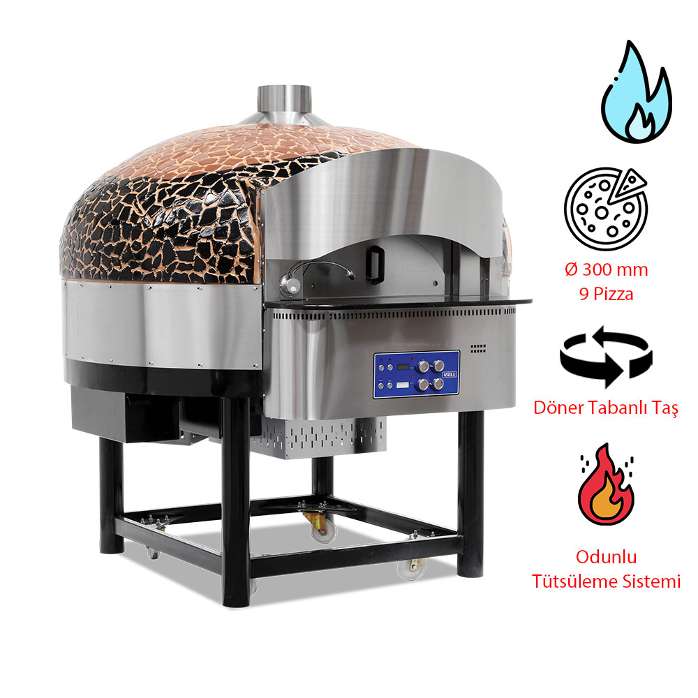 Gas Rotating Base Pizza Ovens (9 Pizza)